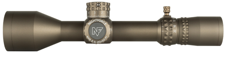 Приціл Nightforce NX8 2.5-20x50 F1 ZeroS. Сітка Mil-XT з підсвіткою. Dark Earth - зображення 1