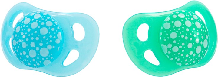 Zestaw smoczków silikonowych Twistshake 0-6m pastelowy niebieski/zielony 2 szt. (7350083122858) - obraz 1