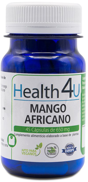 Suplement diety H4U Mango Africano 650 mg 45 kapsułek (8436556085802) - obraz 1
