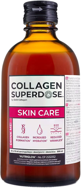 Suplement diety Gold Collagen Superdose Radiant Skin 300 ml Bottle (5060259571688) - obraz 1