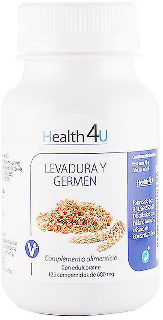 Suplement diety H4u Levadura y Germen 600 mg 125 kapsułek (8436556081330) - obraz 1