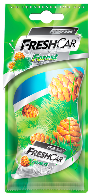 Odświeżacz powietrza FreshCar Forest z filcowym podkładem (5907553952136) - obraz 1