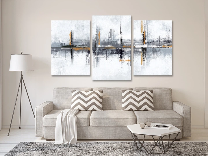 Модульная картина в гостиную / спальню Абстракція Art-738_3 53х100 см - изображение 2