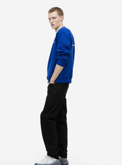 Чоловічий світшот Relaxed Fit H&M (56198) S Синій - изображение 7