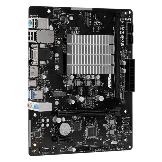 Материнська плата ASRock N100M Intel SoC/Intel/Micro-ATX/1хHDMI/VGA - зображення 1