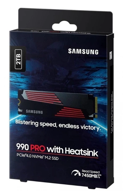 SSD Samsung 990 Pro 2TB with Heatsink (MZ-V9P2T0CW), M.2 PCIe 4.0