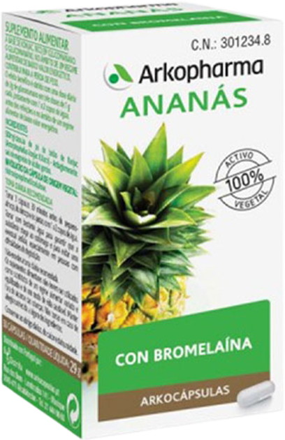 Naturalny suplement Arkopharma Ananas 48 kapsułek (8470003012348) - obraz 1