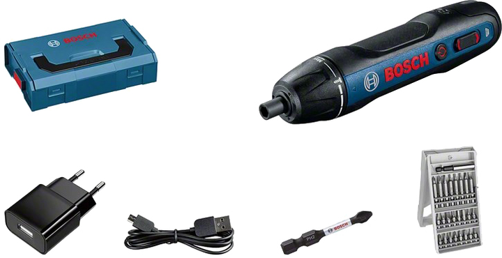 Акумуляторна викрутка Bosch GO Professional 360 об/хв Чорний, Синій (06019H2101) - зображення 1
