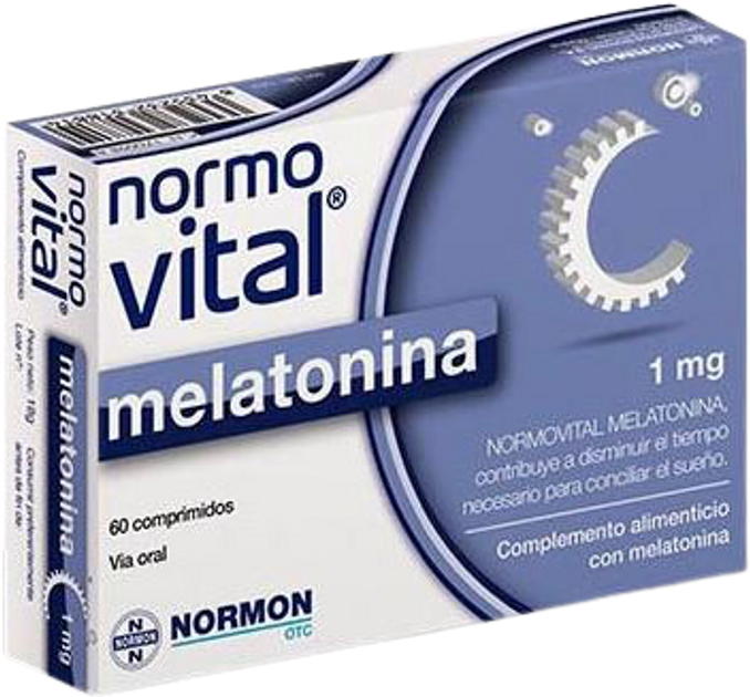 Натуральна добавка Lab. Normon Normovital Melatonina 1 мг 60 таблеток (8435232318814) - зображення 1