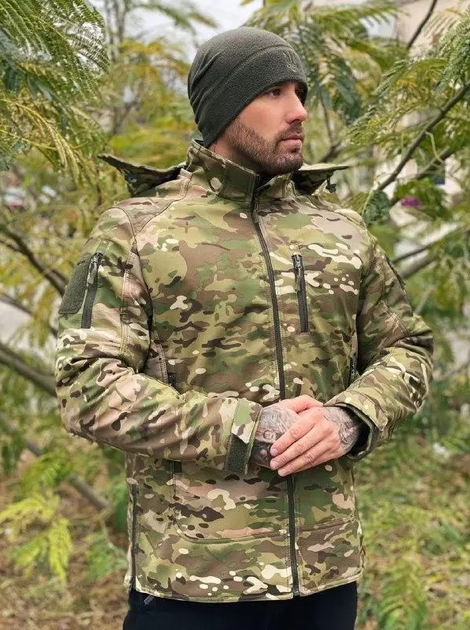 Тактическая куртка Combat Soft Shell К153 Мультикам L - изображение 2