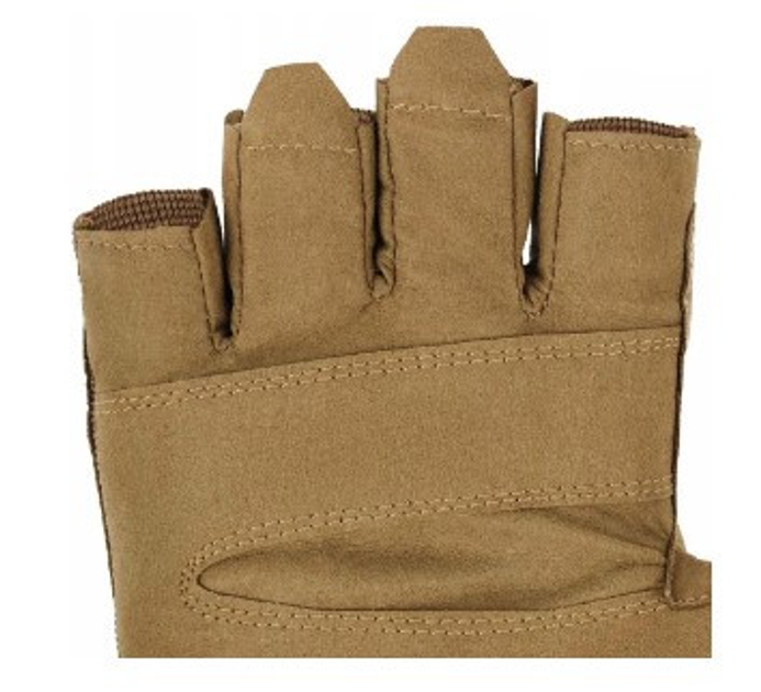 Рукавиці тактичні без пальців Mil-Tec Army Fingerless Gloves 12538519 Coyote розмір S - зображення 2