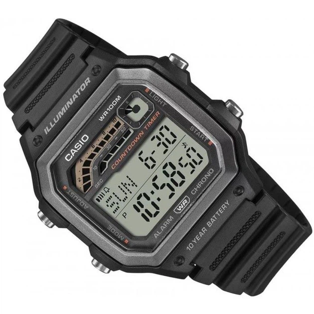 Наручний годинник CASIO WS-1600H-1AVDF Білий/Чорний Кварцовий механізм - зображення 2