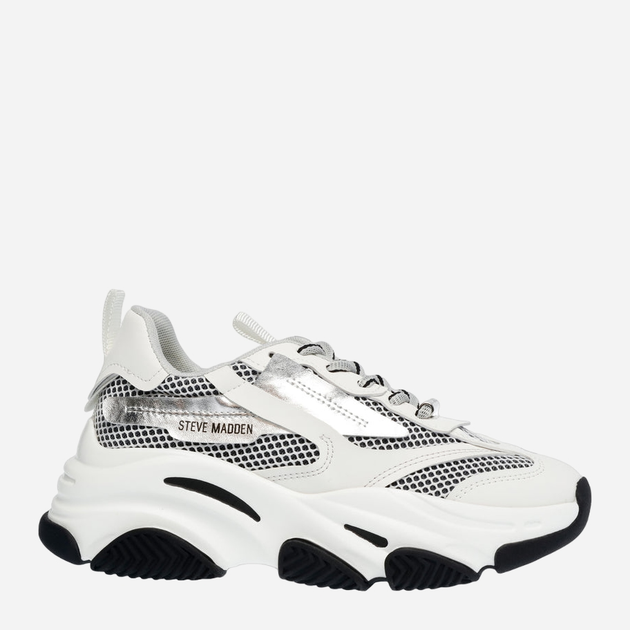 Sneakersy damskie z siatki na wysokiej platformie do kostki Steve Madden Possession Sneaker SM11001910-04D 36 22.2 cm Białe (8720236747044) - obraz 1