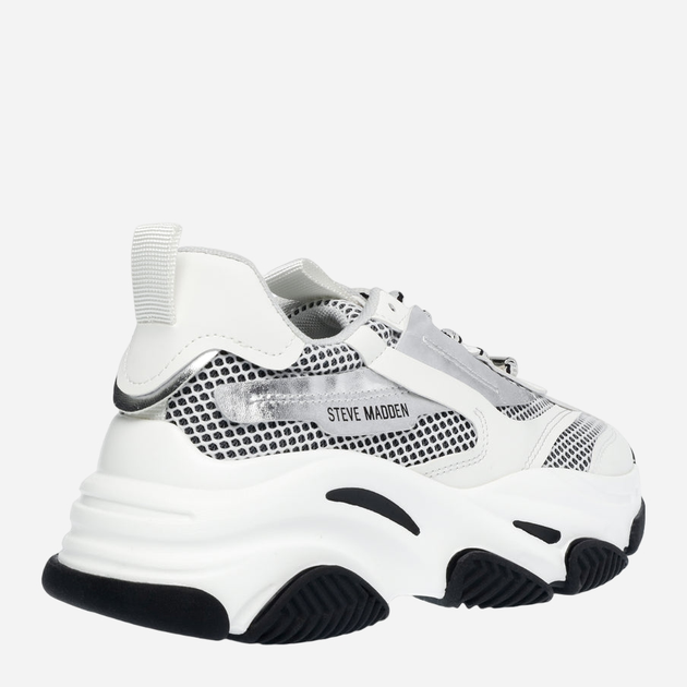 Sneakersy damskie na wysokiej platformie Steve Madden Possession Sneaker SM11001910-04D 38 23.8 cm Białe (8720236747068) - obraz 3