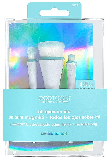 Набір пензлів для макіяжу Ecotools Brighter Tomorrow All Eyes On Me 4 шт (79625031973) - зображення 1