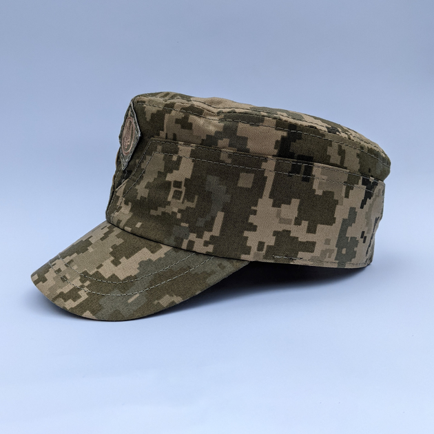 Камуфляжная кепка мазепинка с кокардой пиксель индивидуальный размер - изображение 2