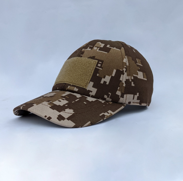 Военная кепка всу бейсболка с лепучкой на лбу коричневая 58 - изображение 1