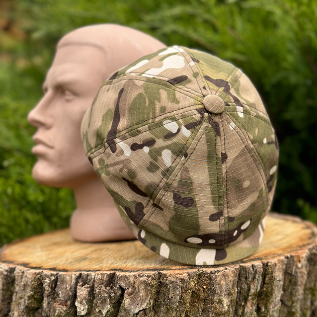 Військова кепка все камуфляжна кепка восьмиклінка хуліганка мультикам літня 56 - зображення 1