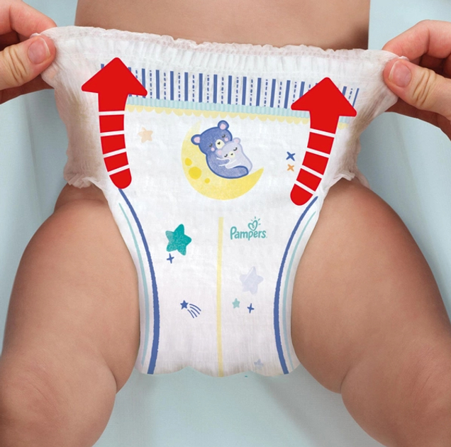 Pieluchomajtki Pampers Night Pants Rozmiar 3 (6-11 kg) 29 szt (8006540234679) - obraz 2