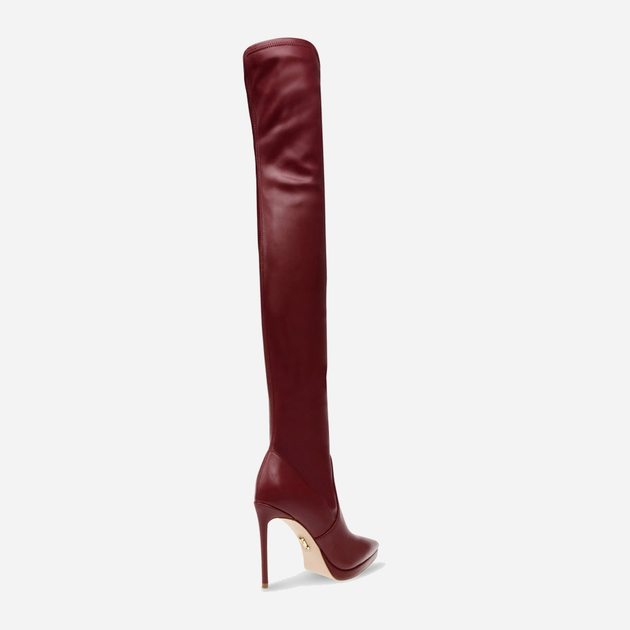 Жіночі ботфорти Steve Madden Keandra Boot SM11002678-CRA 37 23 см Бордові (8720857159929) - зображення 3