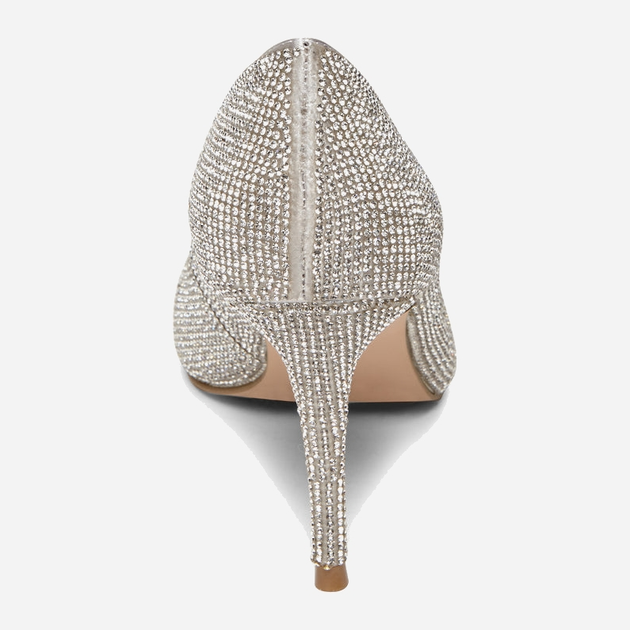 Czółenka damskie na obcasie Steve Madden Lillie Pump (crystal) SM11000728-968 39 24.6 cm Srebrne (8719484770768) - obraz 4