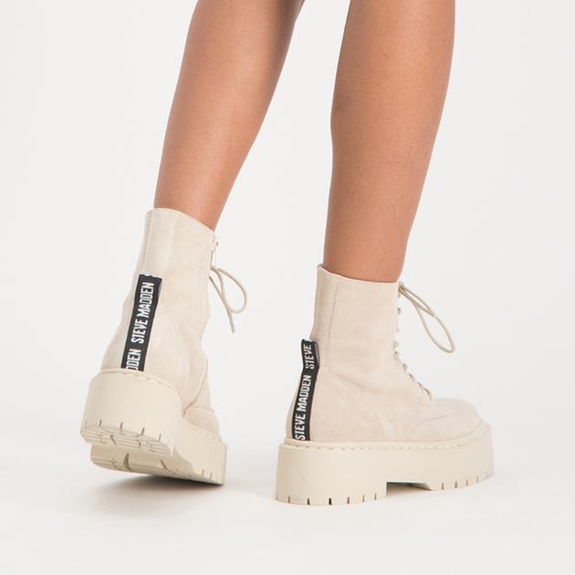 Жіночі черевики високі Steve Madden Skylar Bootie SM11001184-846 38 23.8 см Бежеві (8720236146199) - зображення 6