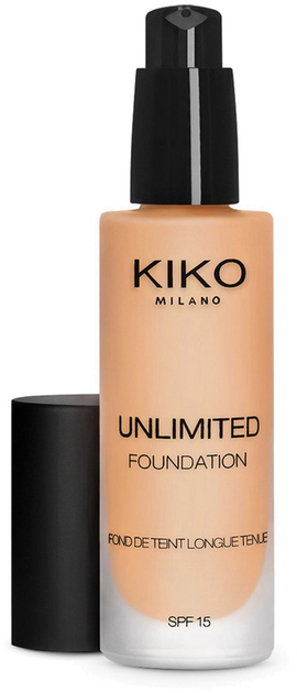 Podkład Kiko Milano Unlimited Foundation SPF 15 Neutral 65 trwały 30 ml (8025272649391) - obraz 1