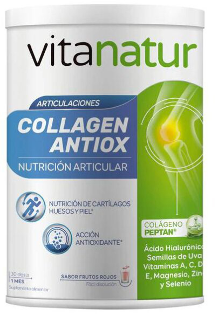 Suplement diety Diafarm Vitanatur Collagen Antiox Plus 360 g (8424657742281) - obraz 1