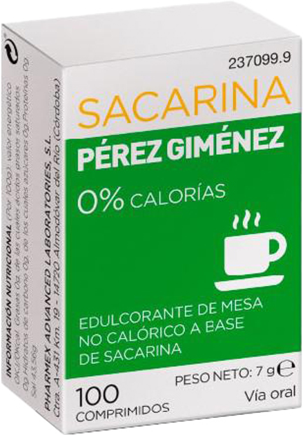 Sacharyna Perez Gimenez Dosage Doser 100 Tabletek (8470002370999) - obraz 1