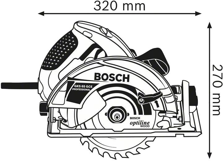 Пила циркулярна Bosch 0601668901 - зображення 2