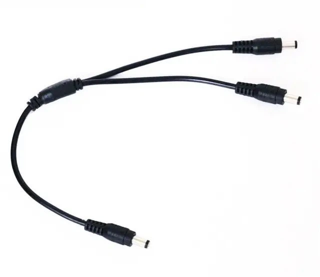 Кабель живлення дільник для роутера DC 5.5x2.1 на 2 DC 5.5x2.5, 33 см ...