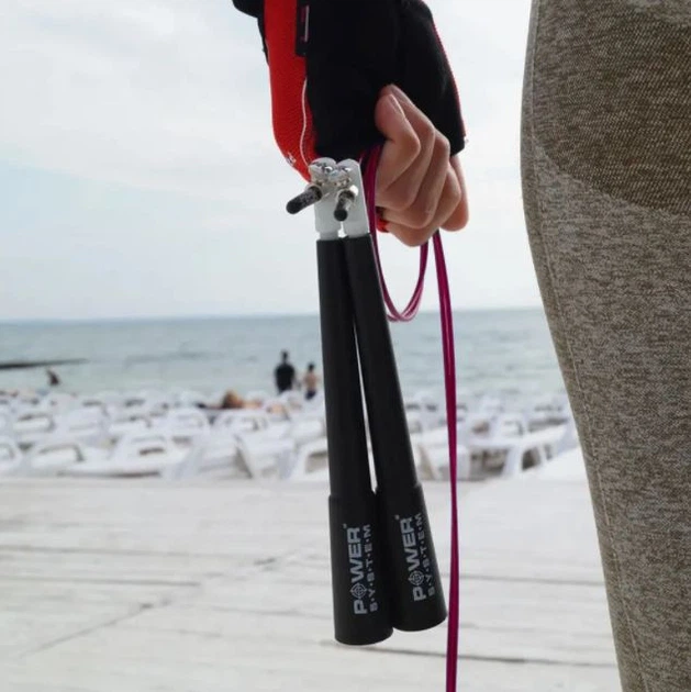 Швидкісна скакалка Power System Ultra Speed Rope PS-4033 Red - Фото 6 Швидкісна скакалка Power System Ultra Speed Rope PS-4033 Red - изображение 6