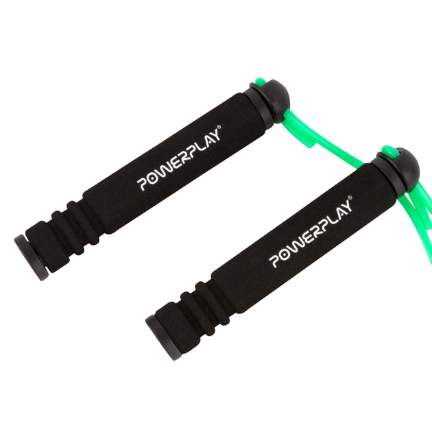 Скакалка PowerPlay 4205 Зелена - изображение 4