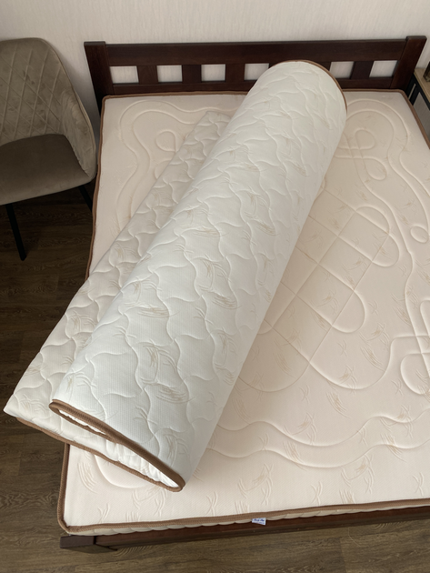 Ортопедичний матрац-топпер Royal Gold collection з піною memory 80x200 - зображення 8