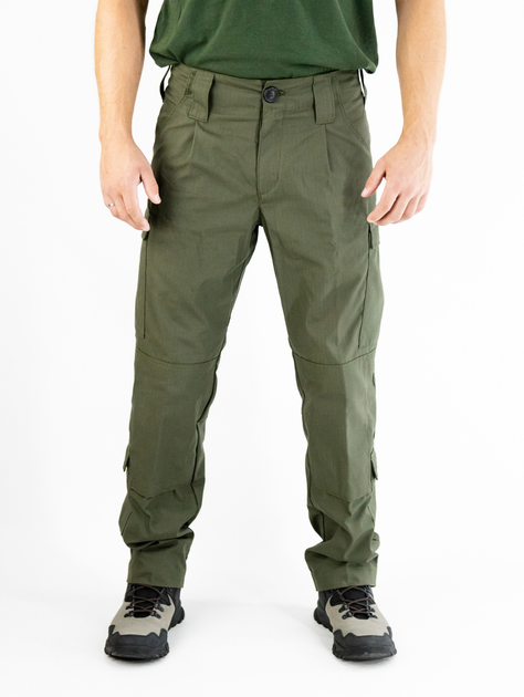 Тактические штаны рип-стоп олива, НГУ 65/35, размер 52 - изображение 1