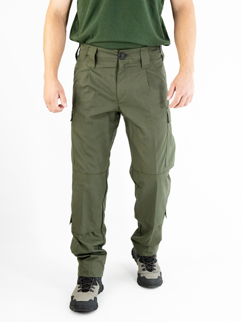 Тактические штаны рип-стоп олива, НГУ 65/35, размер 52 - изображение 2