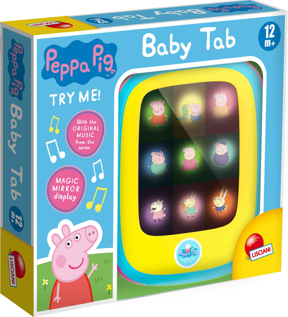 Zabawka interaktywna Lisciani Tablet Baby Tab Swinka Peppa (304-92246) - obraz 1