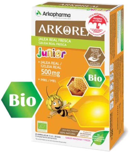 Suplement diety Arkopharma Arkoreal Royal Jelly 500 mg 20 ampułek (3578830120153) - obraz 1
