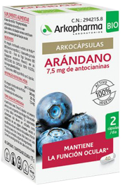 Suplement diety Arkopharma Bilberry 45 kapsułek (3578835310092) - obraz 1