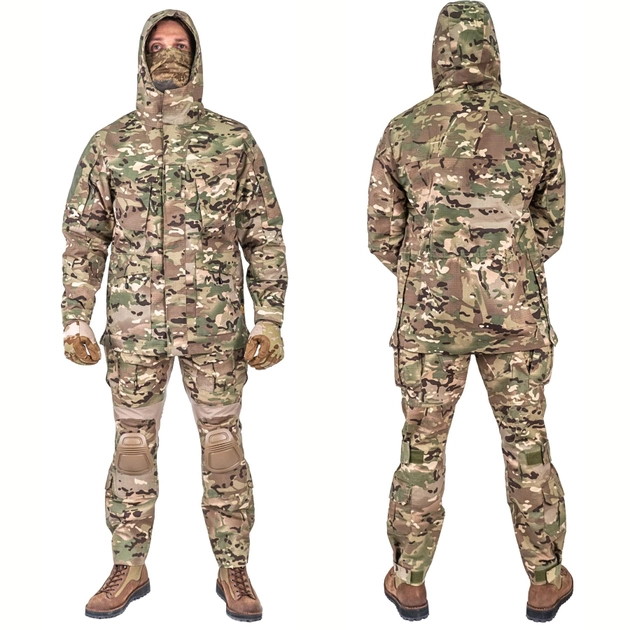 Тактичний демісизонний військовий костюм HAN WILD G3 Multicam Куртка M65, Убакс та Штани наколінниками L Мультикам HWMD0026800-1 - зображення 2