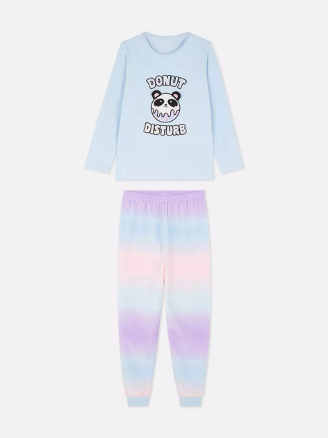 Пижама (кофта+штаны) флисовая голубая Donut Primark 152см (400093339 ...
