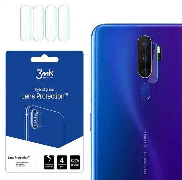 Комплект захисного скла 3MK Lens Protection для камери Oppo A11x 4 шт (5903108372497) - зображення 1