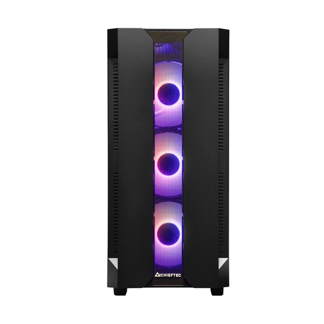 Корпус для ПК Chieftec Hunter Tempered Glass (GS-01B-OP) Black ATX без БЖ - зображення 2