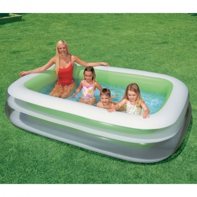 Детский прямоугольный надувной бассейн Intex игровой комплекс для .
