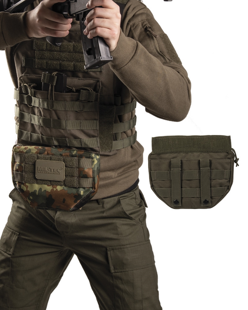 Підсумок тактичний Mil-Tec Напашник універсальний Олива DROP DOWN POUCH OLIV (13486301) - зображення 2