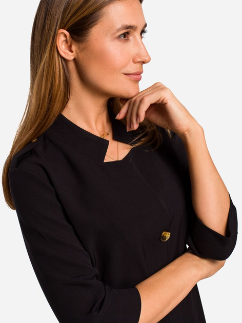 Плаття-сорочка жіноче Stylove S189 91071 XL Чорне (5903068446290) - зображення 3