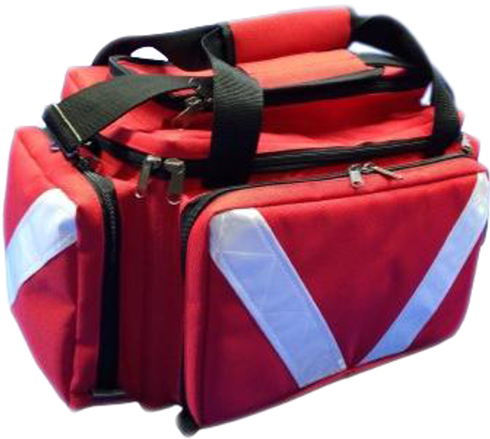 Медицинская сумка HELIOS VIVUS укладка реанимационная для врача 37х23х50 см Красная (3012-red) - изображение 1