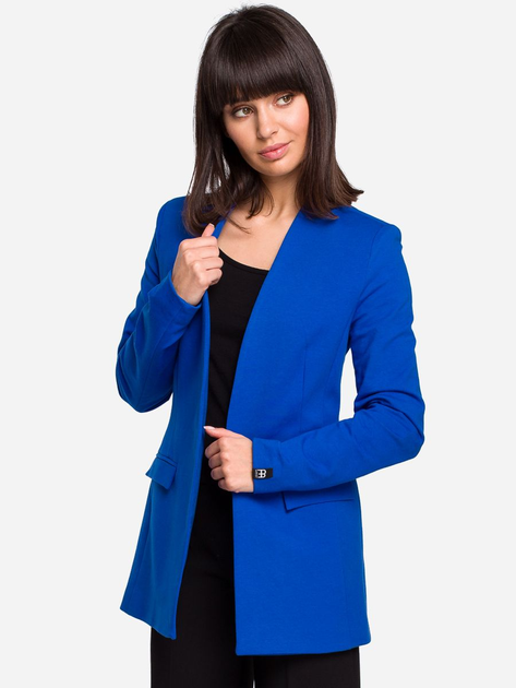 Піджак подовжений жіночий BeWear B102 87147 XL Royal Blue (5903068433504) - зображення 1