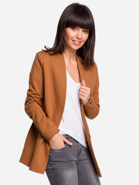 Піджак подовжений жіночий BeWear B102 87150 S Caramel (5903068433641) - зображення 1