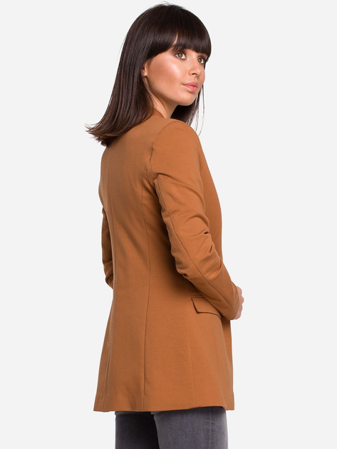 Піджак подовжений жіночий BeWear B102 87150 2XL Caramel (5903068433665) - зображення 2